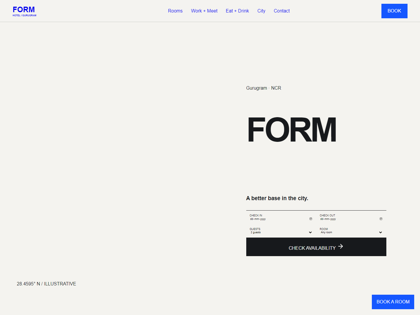Form Urban Hotel website preview